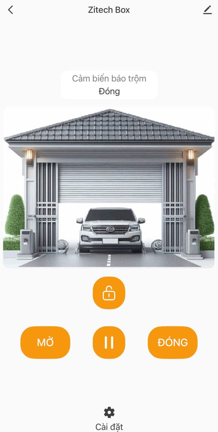 Mở cửa cuốn bằng điện thoại 900k